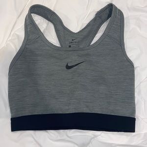 Grey Nike Pro Sports Bra